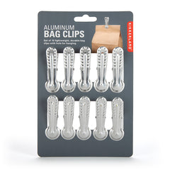 Aluminum Bag Clips S/10