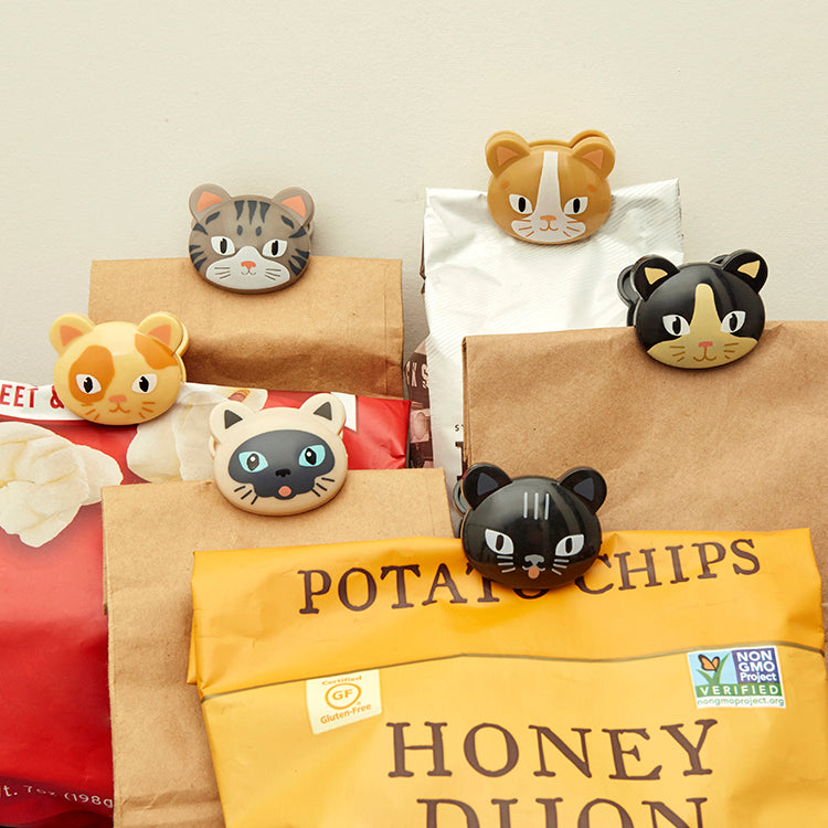 KIKK品 Cat Bag Clips – Kikkerland Design Inc