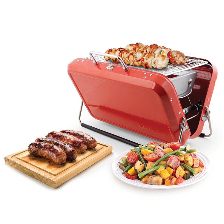 Portable BBQ Suitcase Red