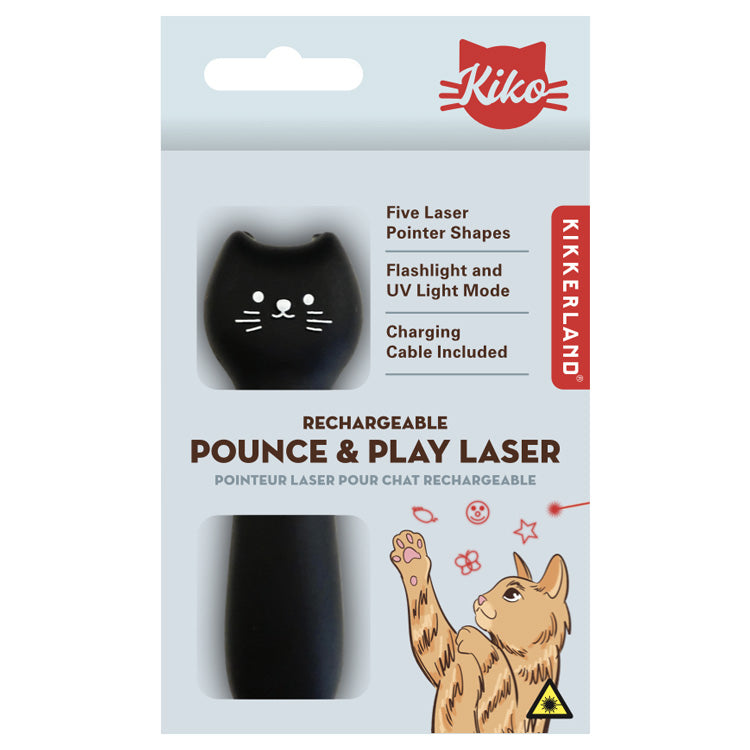 Kiko Rechargeable Pounce & Play Laser – Kikkerland Design Inc