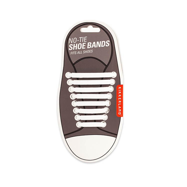 White No-Tie Shoe Bands