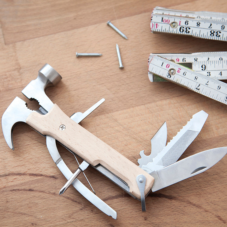 キッカーランド ウッドハンマーマルチツール KIKKERLAND Wood Hammer Multi-tool 9jupf8b Wooden Hammer Multi-Tool – Kikkerland Design Inc