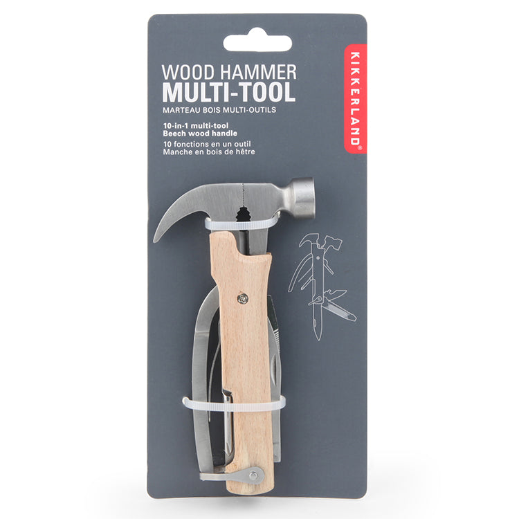 キッカーランド ウッドハンマーマルチツール KIKKERLAND Wood Hammer Multi-tool 9jupf8b Wooden Hammer Multi-Tool – Kikkerland Design Inc