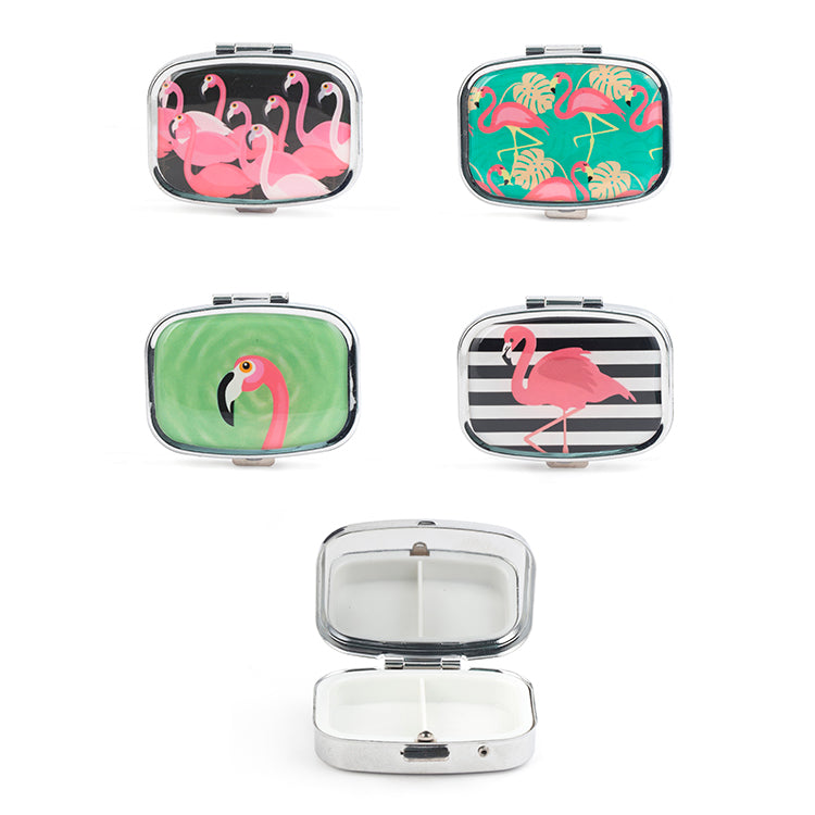 Pill Box Flamingo Assorted