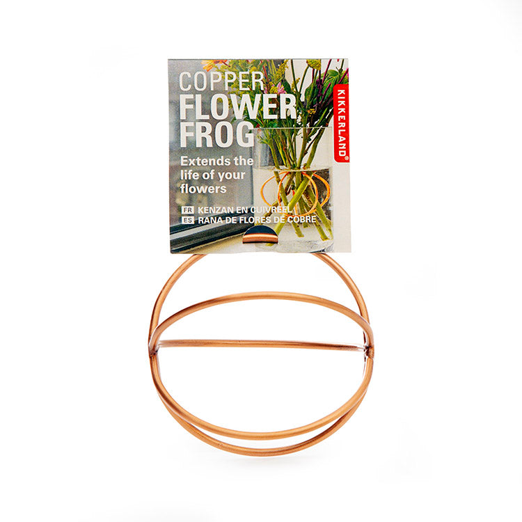 Copper Flower Frog – Kikkerland Design Inc
