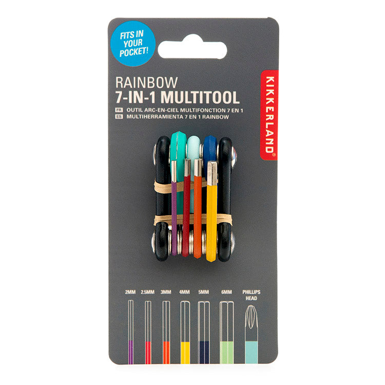 Rainbow 7-in-1 Multi-Tool – Kikkerland Design Inc