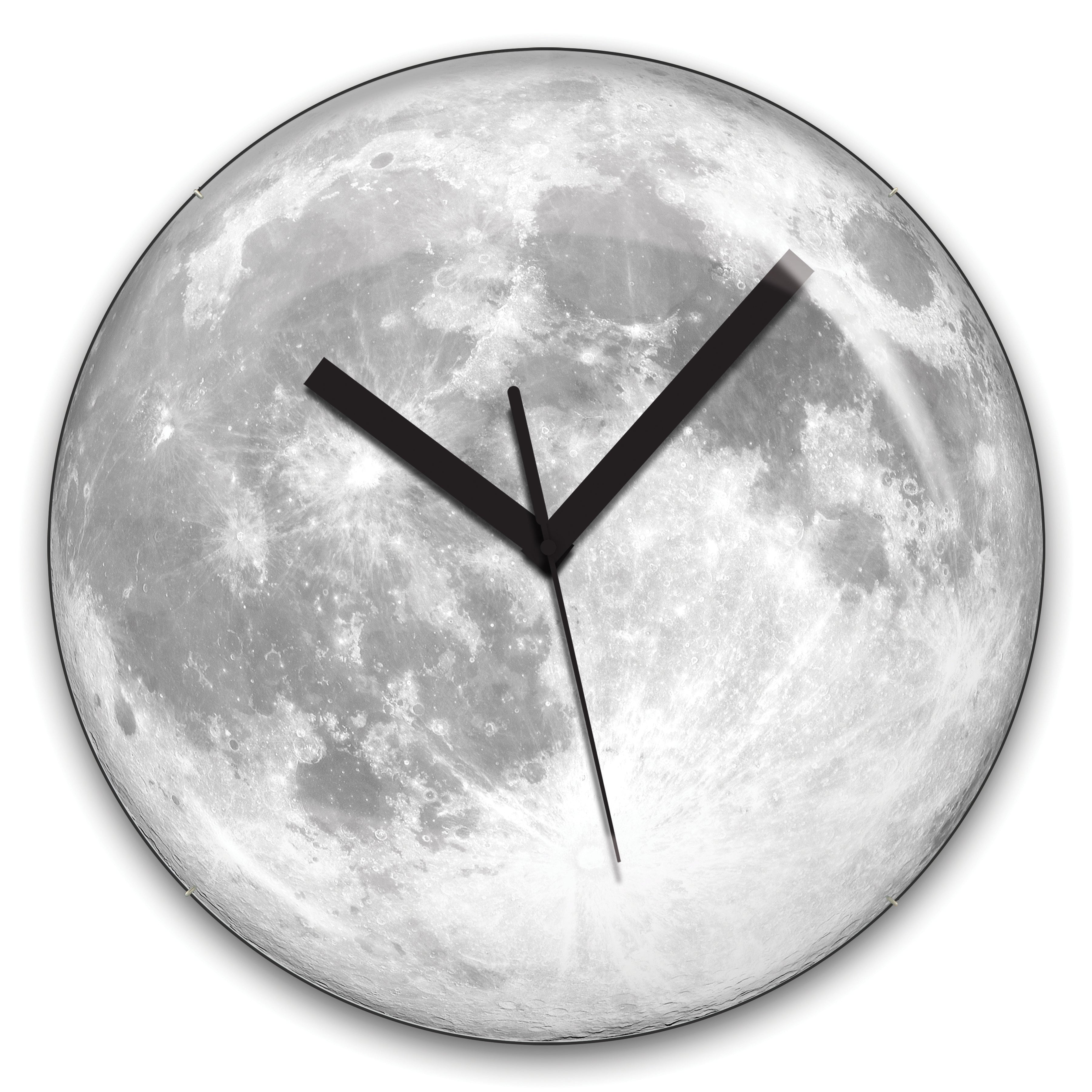 Glow in the Dark Moon Clock – Kikkerland Design Inc