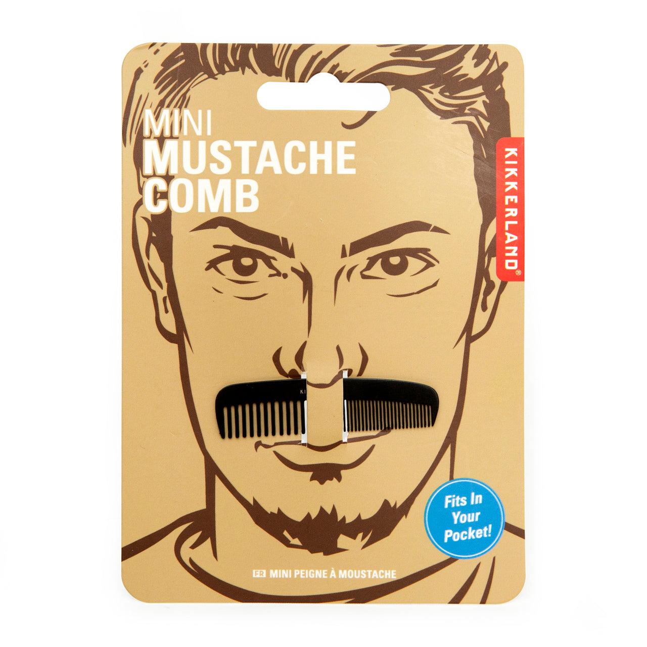 Mini Mustache Comb Kikkerland Design Inc
