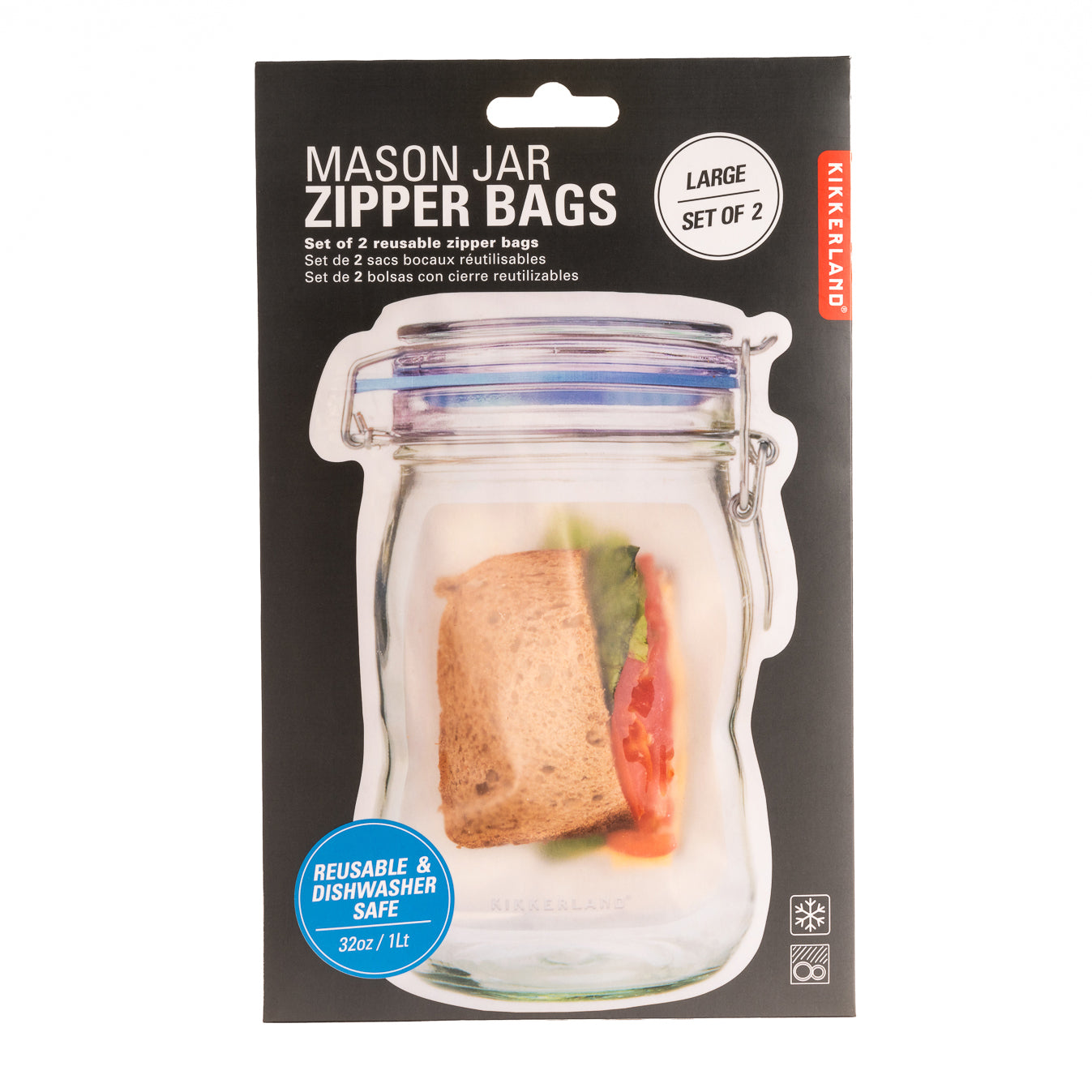 Large Zipper Bags – Kikkerland Design Inc