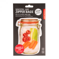 Zipper Mason Jar Bag Medium
