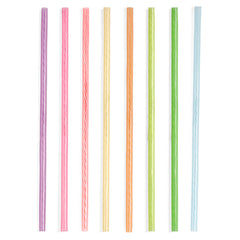 Rainbow Reusable Straws 8 Inch