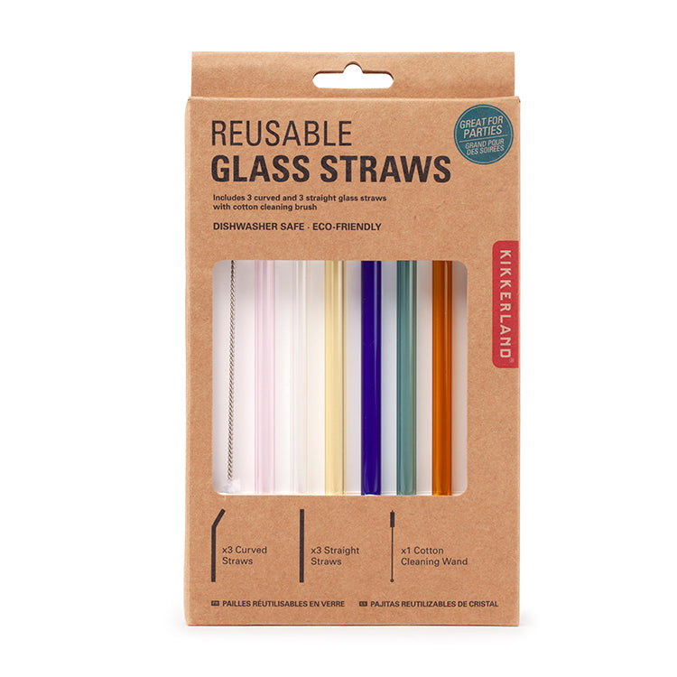 Kikkerland Glass Straws - Thumbnail 2
