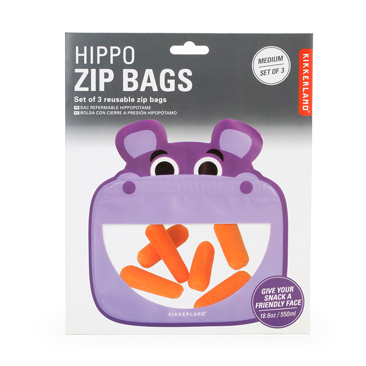 Hippo Zipper Bags