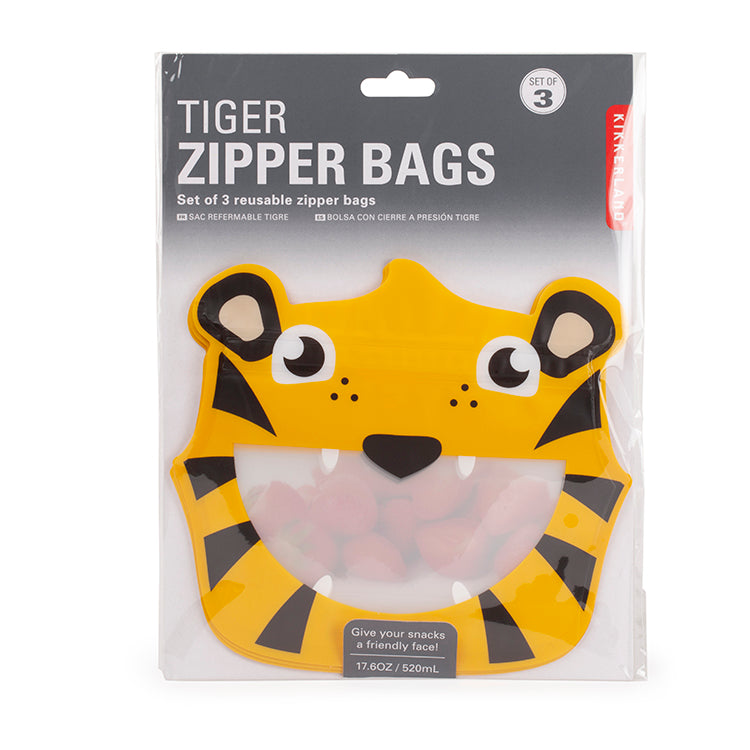 Tiger Zipper Bags
