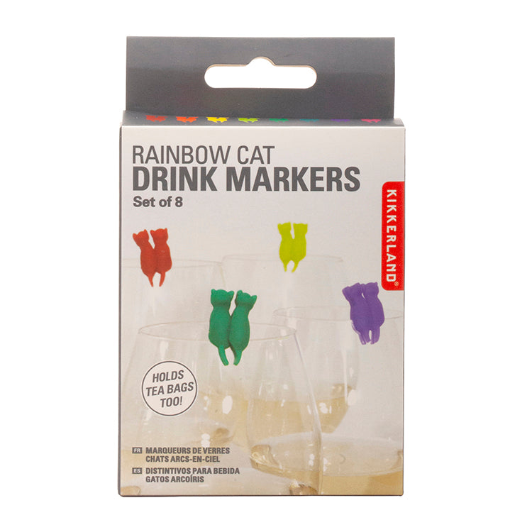 RAINBOW CAT DRINK MARKERS S/8