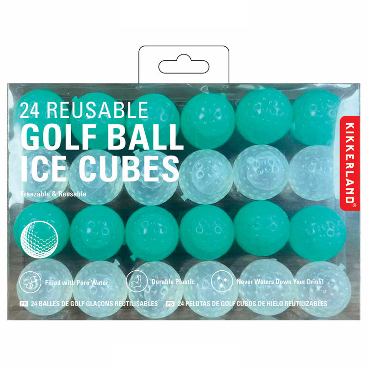 24 Reusable Golf Ball Ice Cubes – Kikkerland Design Inc