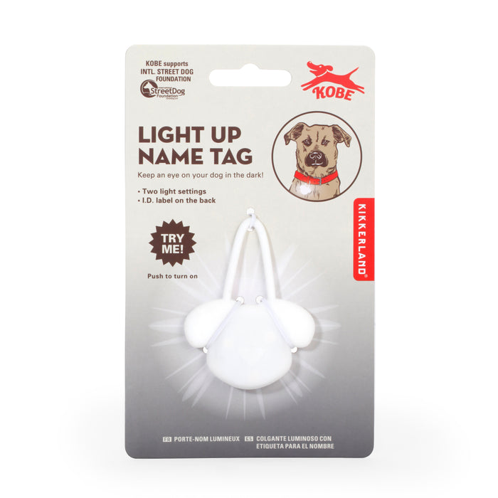 Kobe LED Light Up Write on Name Tag, For Dogs
