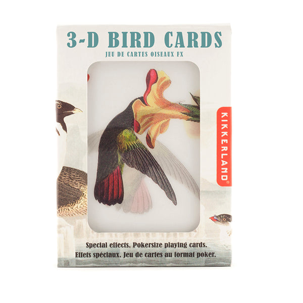 3-D Bird playing cards – Kikkerland Design Inc