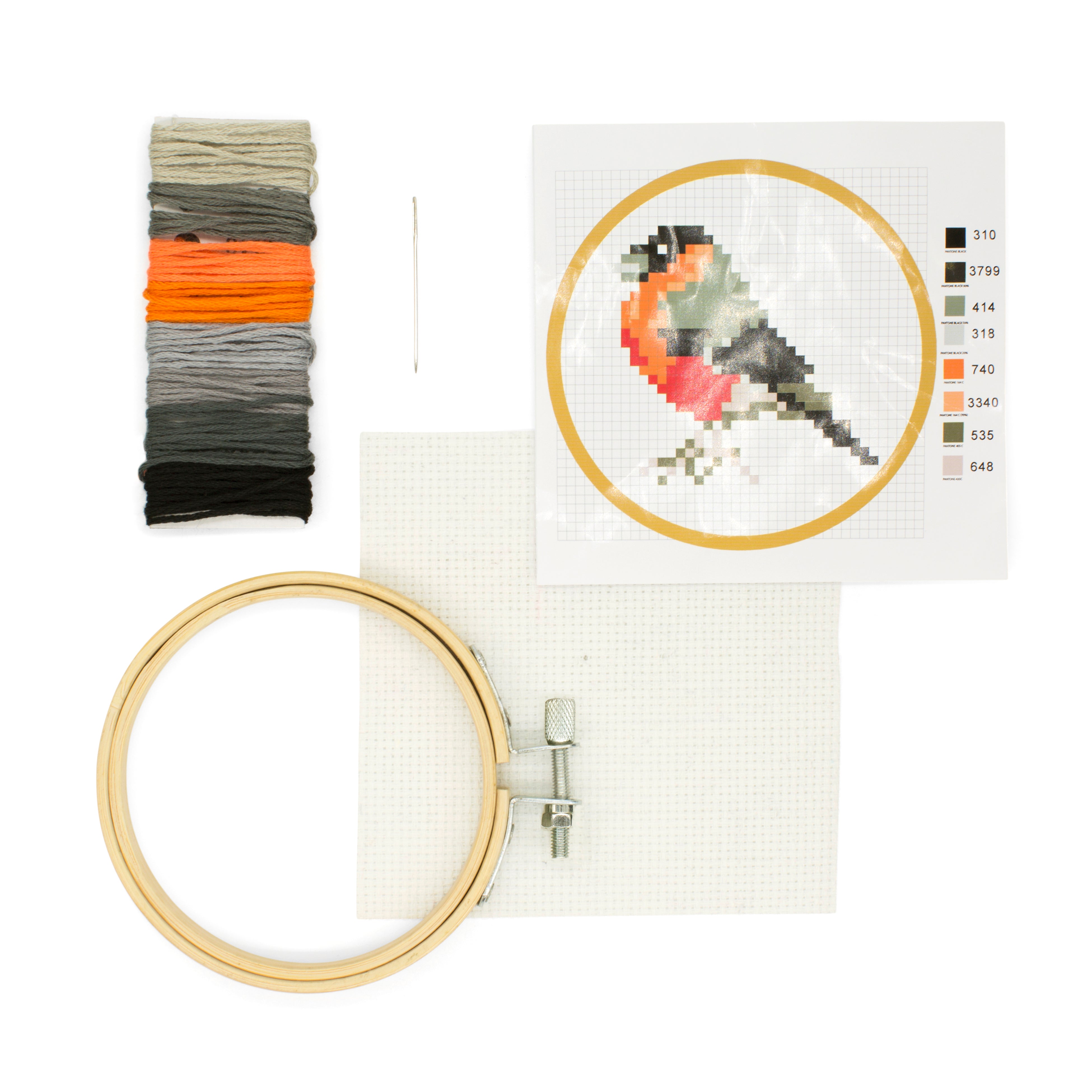 Bird Mini Cross Stitch Embroidery Kit – Kikkerland Design Inc