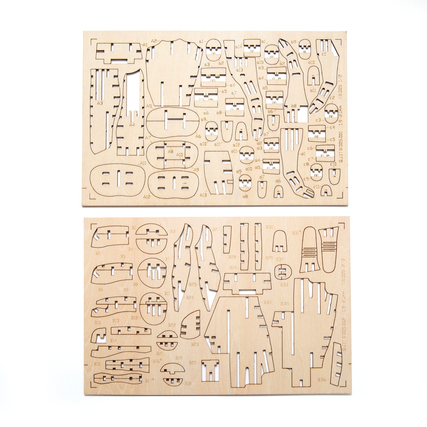 Hand-3D houten puzzel