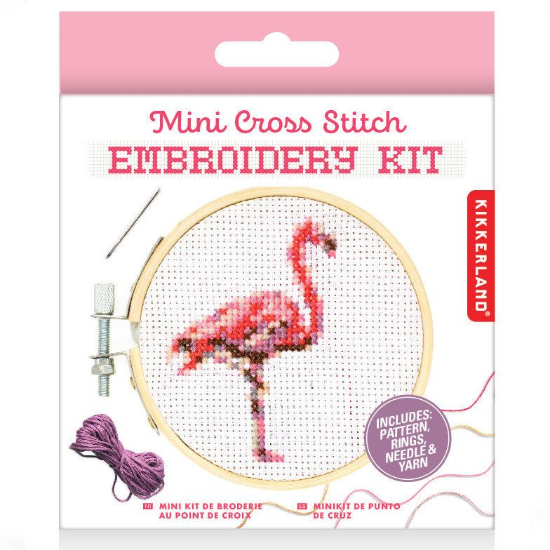 Tabby Cat Mini Cross Stitch Embroidery Kit