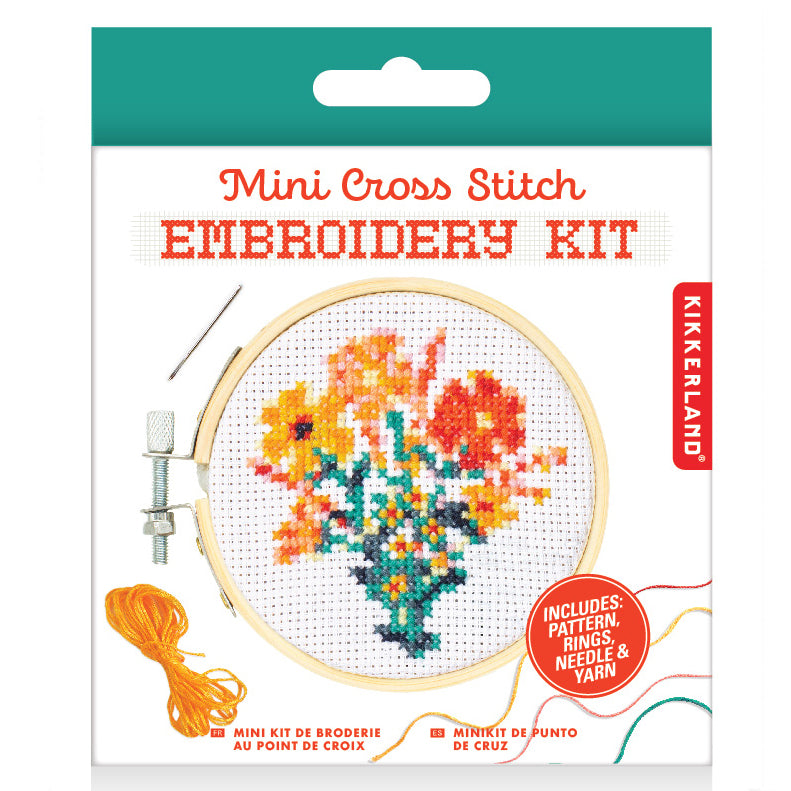 Bloemen Mini Cross Stitch Borduurpakket