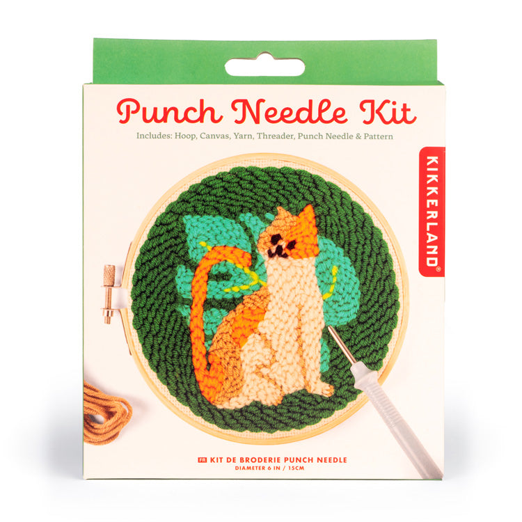 Cat Punch Needle Kit – Kikkerland Design Inc