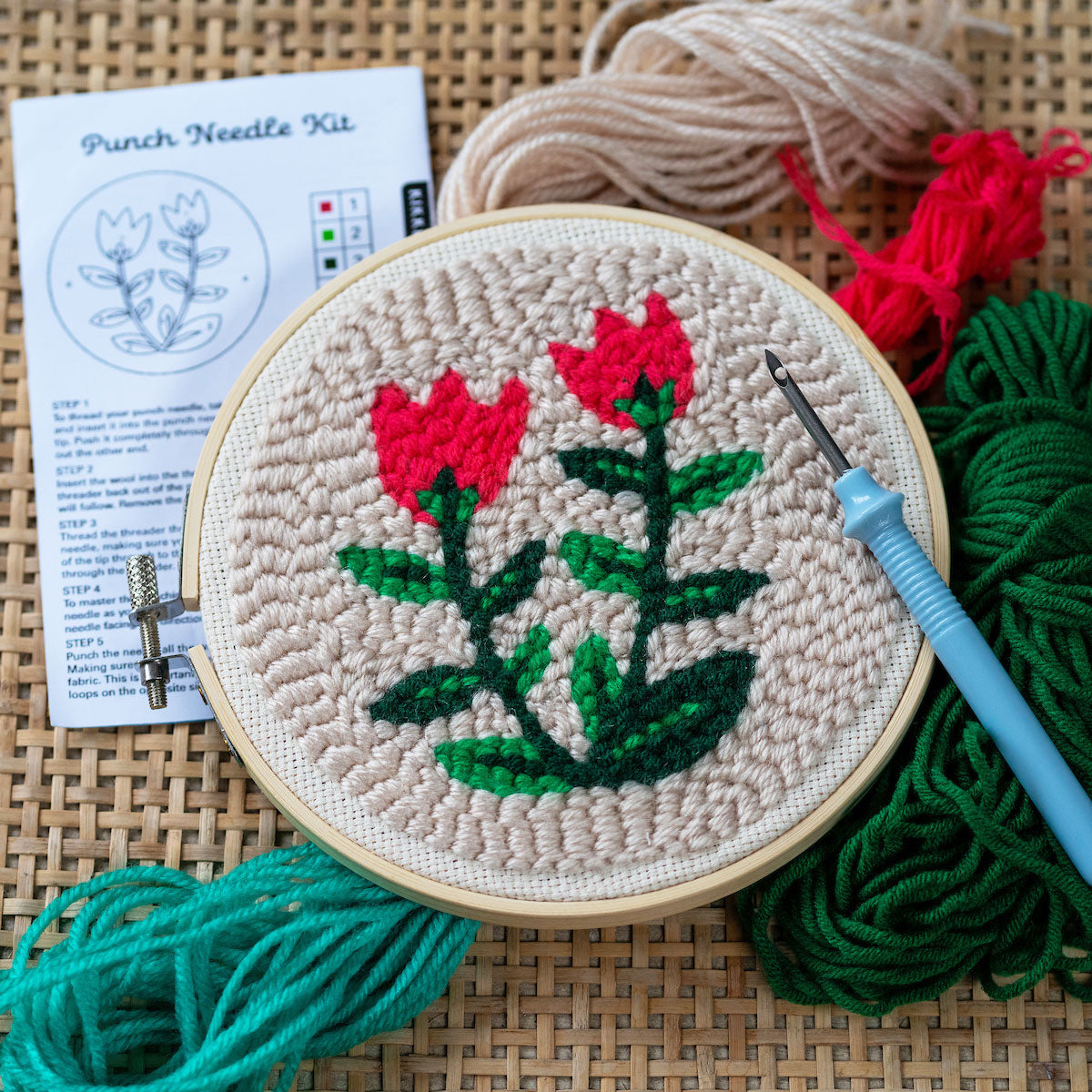 Tulips Punch Needle Kit – Kikkerland Design Inc