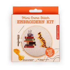 Cat Book Mini Cross Stitch Embroid