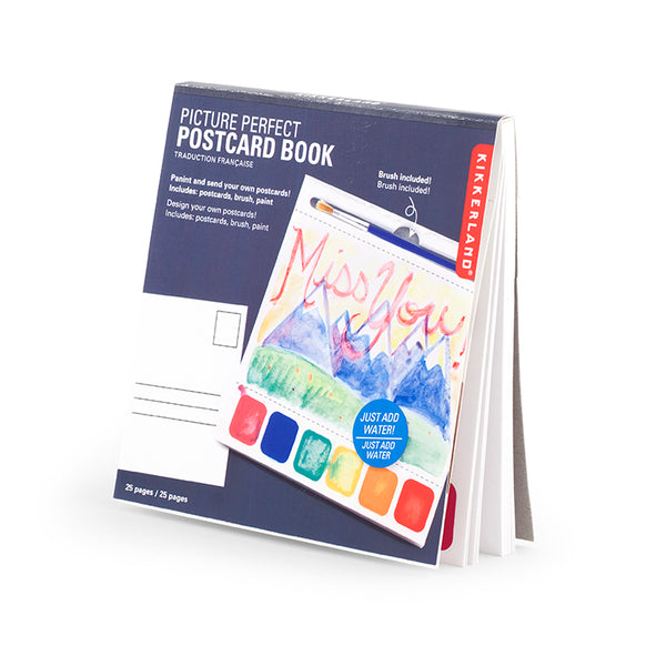 1907年　絵画　洋書　postcard painting book Postcard Paint Book – Kikkerland Design Inc