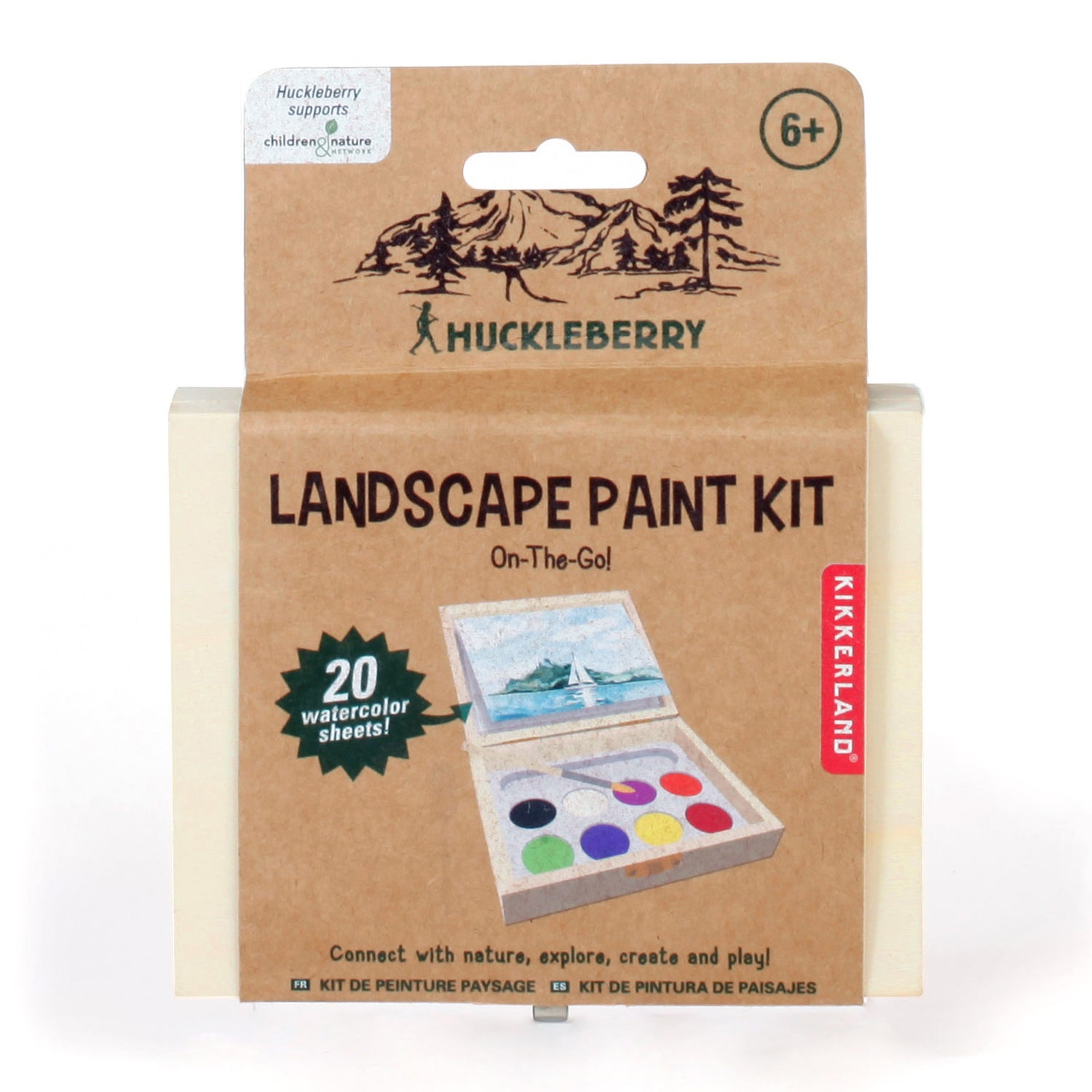 Moonlit River MINI Painting Kit by the Brush Bar, Modern Landscape Paint Kit,  Color Block Art Kit, Painting Supplies, Moon Art 