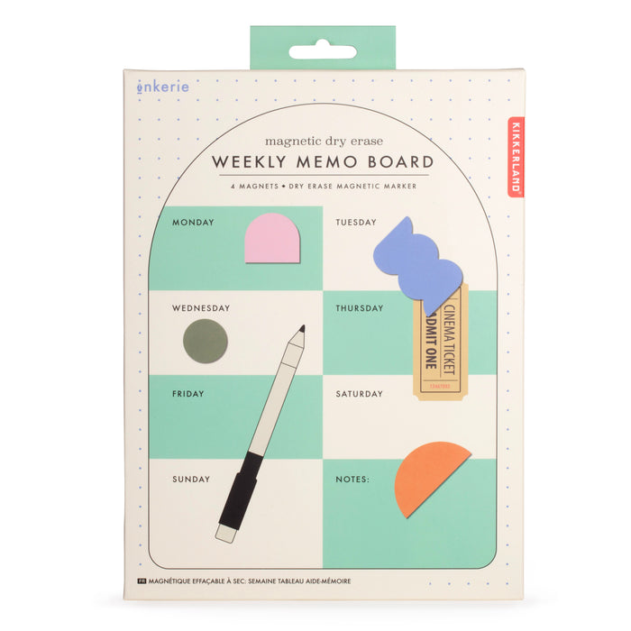 Magnetic Dry Erase Weekly Memo Board