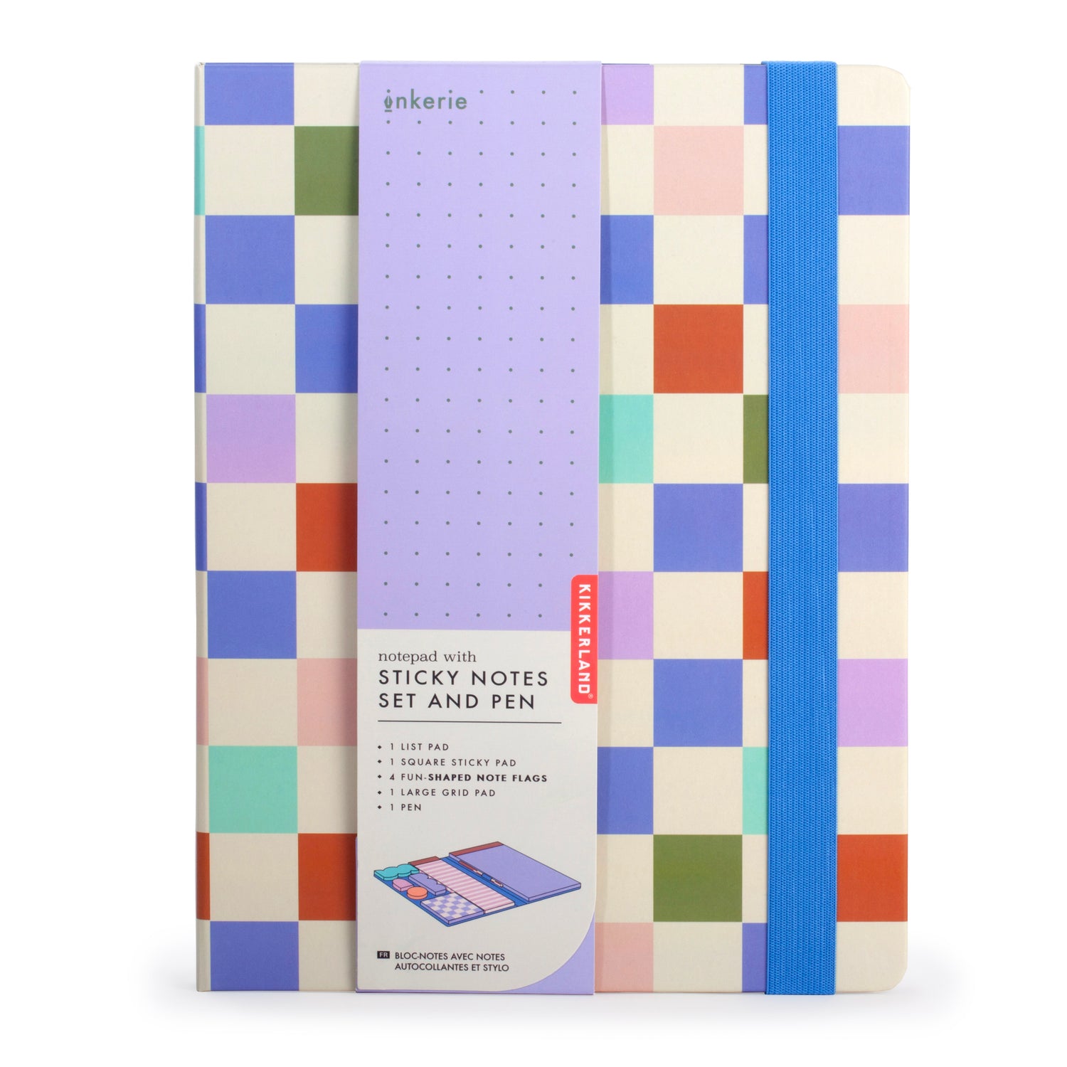 Inkerie Notepad with Sticky Notes Set and Pen