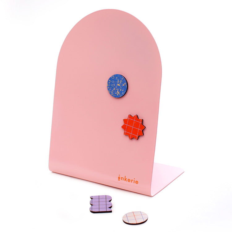 Inkerie Pink Magnetic Memo Board