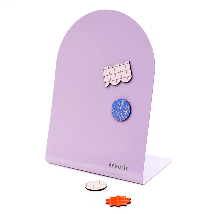 Inkerie Purple Magnetic Memo Board