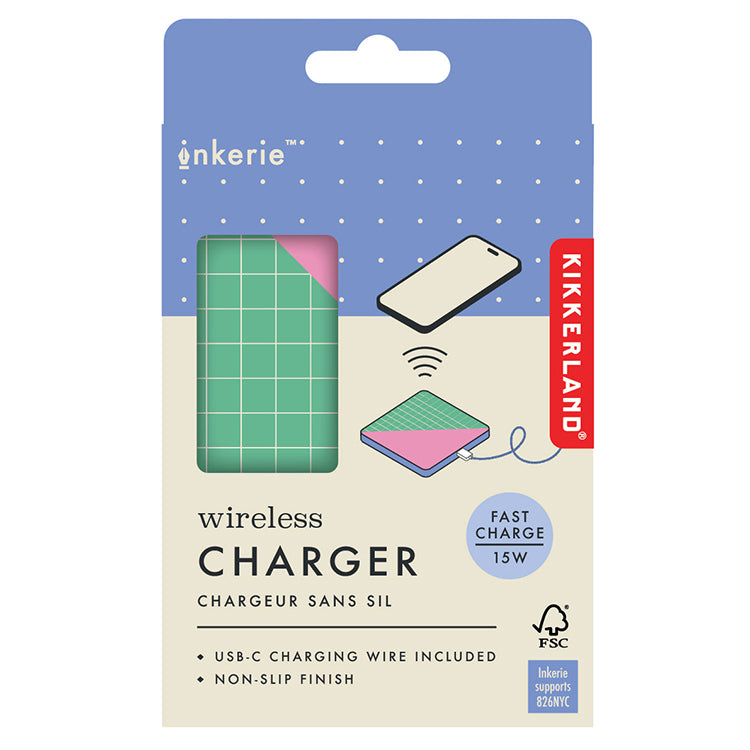 Inkerie Wireless Charger Colorblock – Kikkerland Design Inc