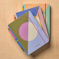 Grid Mini Notebook & Pen