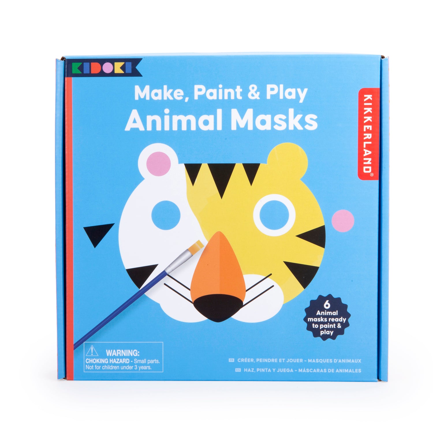 Kidoki fabrique, peint et joue : masques d'animaux
