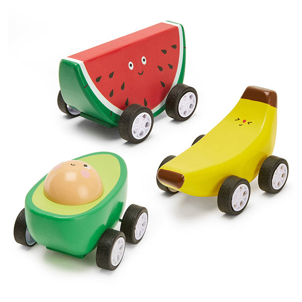 Kidoki Fruit-Fun Pullback Cars – Kikkerland Design Inc
