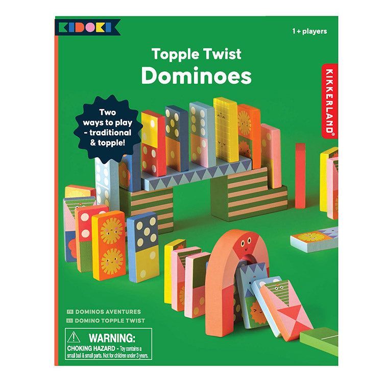 Kidoki Topple Twist Dominoes – Kikkerland Design Inc