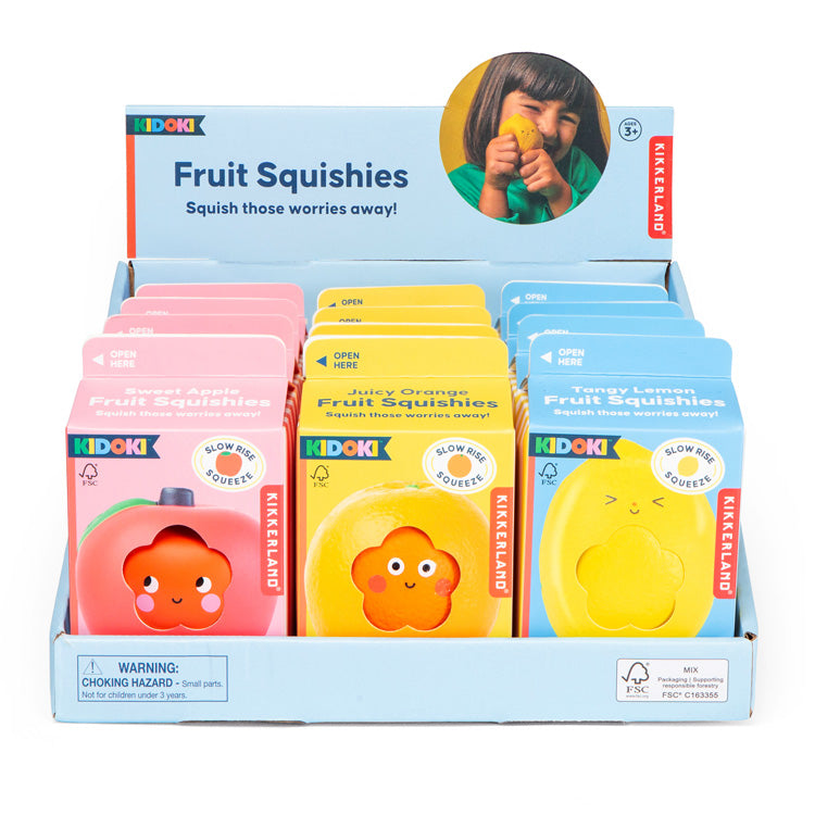 Kidoki Fruit Squishies – Kikkerland Design Inc