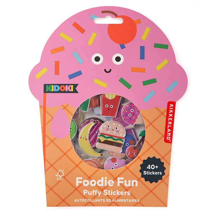 Kidoki Foodie Fun Puffy Stickers