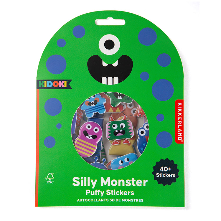 Kidoki Silly Monster Puffy Stickers