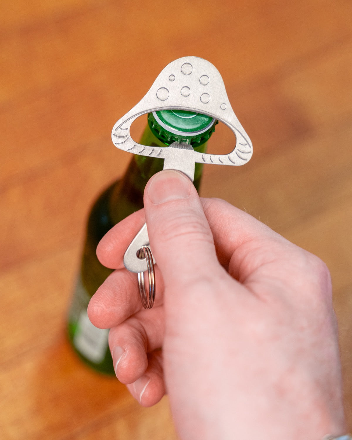 Mushroom Keychain Bottle Opener