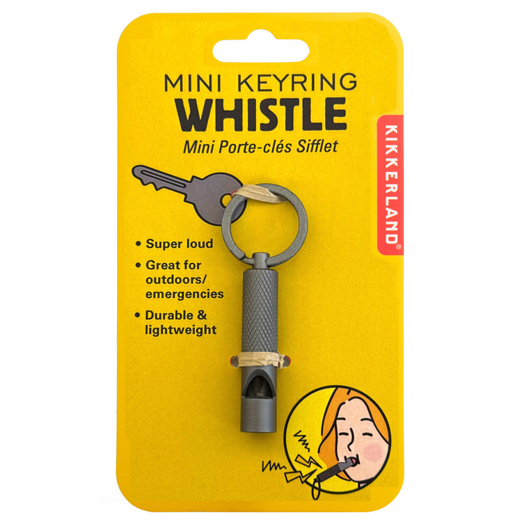 Mini Keyring Whistle – Kikkerland Design Inc