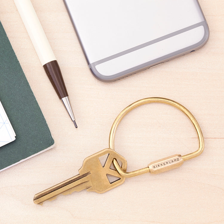 Brass Keyring – Kikkerland Design Inc