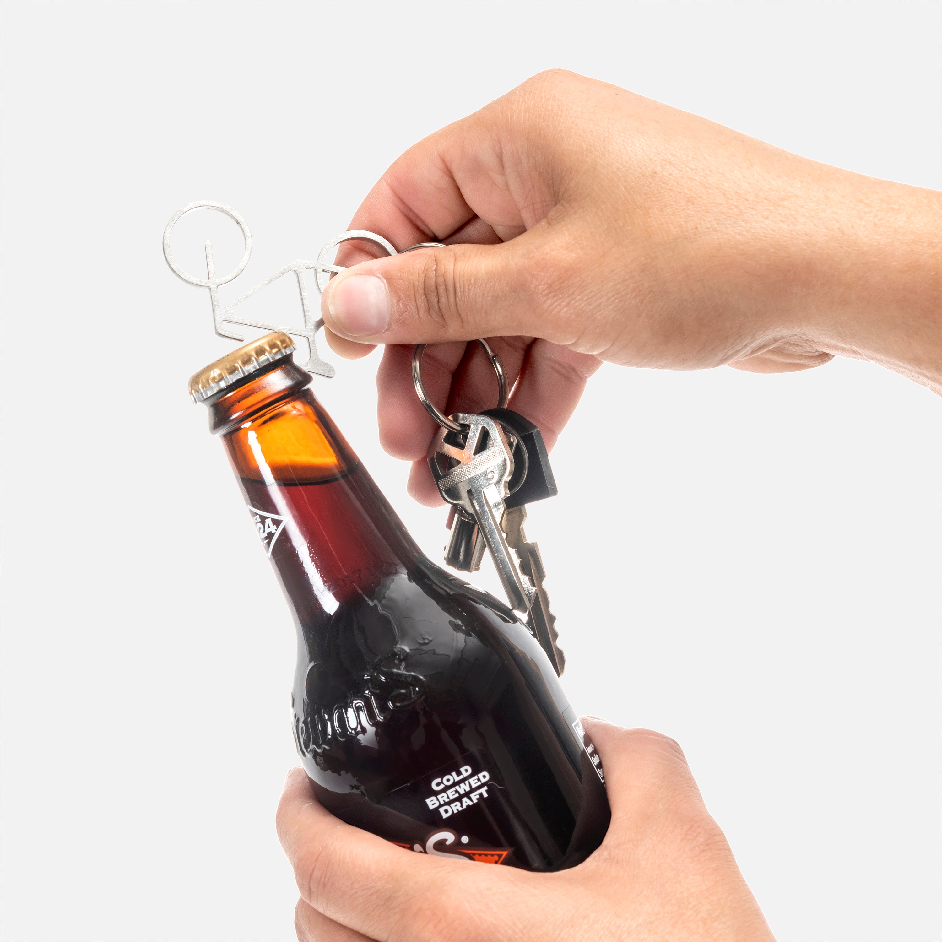 Fiets Metal Bike Key Ring and Bottle Opener – Kikkerland Design Inc