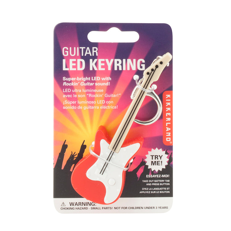 Guitar Keychain Asst Red/Black