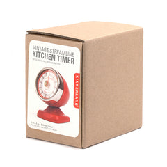 Vintage Streamline Kitchen Timer + Red