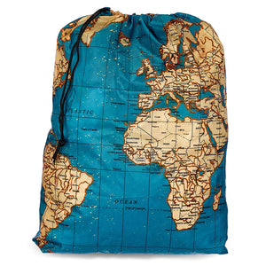 World Map Travel-size Laundry Bag